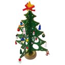 Ver imagem 5 de Mini Arvore de Natal 3d Madeira com Enfeites Natalino Decoração Mesa Sala Casa Ornamentação Papai no