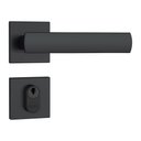 Ver imagem 1 de Fechadura Stam Cx 40 803/35 Externa Preto Fosco Roseta Quadrada