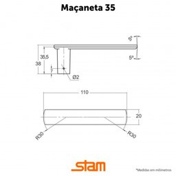 Fechadura Stam Cx 40 803/35 Externa Preto Fosco Roseta Quadrada - 3