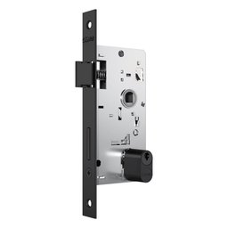Fechadura Stam Cx 40 803/35 Externa Preto Fosco Roseta Quadrada - 2