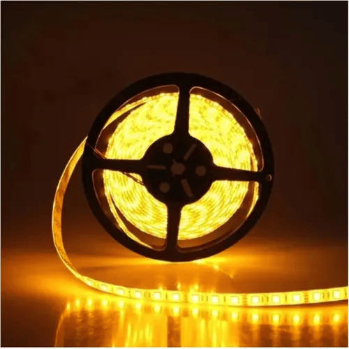 Fita Led IP20 8W/M 3000K 12V Amarela c/ 5M - Bivolt - 2
