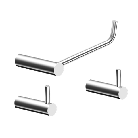 Kit de Acessórios para Banheiro Alto Brilho 3 Peças 2020or Grego Metal