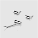 Ver imagem 3 de Kit de Acessórios para Banheiro Alto Brilho 3 Peças 2020or Grego Metal