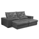 Ver imagem 2 de Sofá Retrátil e Reclinável 2,10m Nobuck Isis