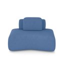 Ver imagem 1 de Sofá Modular Dakota Ilha 174cm Azul Veludo Encosto Almofada Solta Gran Belo