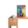 Quadro Decorativo Abstrato - Criança com Guarda-chuva e Gato - 3