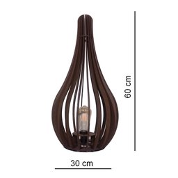 Luminária de Chão Capadócia Mod. Gota Tabaco 60cm - 3