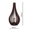 Ver imagem 3 de Luminária de Chão Capadócia Mod. Gota Tabaco 60cm