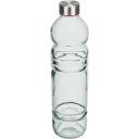 Ver imagem 1 de Garrafa de Vidro 1,2L Transparente 31x8x8cm Água Suco Geladeira Bebidas Tampa