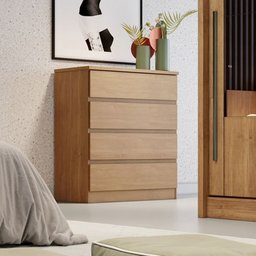 Cômoda Florença 4 Gavetas MDF e MDP Clic Móveis - 3 Cômoda Florença 4 Gavetas MDF e MDP Clic Móveis - 3