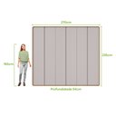 Ver imagem 4 de Guarda Roupa Casal 6 Portas 6 Gavetas Loop Amêndoa Clean e Off White