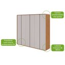 Ver imagem 2 de Guarda Roupa Casal 6 Portas 6 Gavetas Loop Amêndoa Clean e Off White