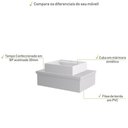 Ver imagem 4 de Conjunto Bancada C-cuba Q39 Metrópole 600 Perffect Acetinado Branco Chess