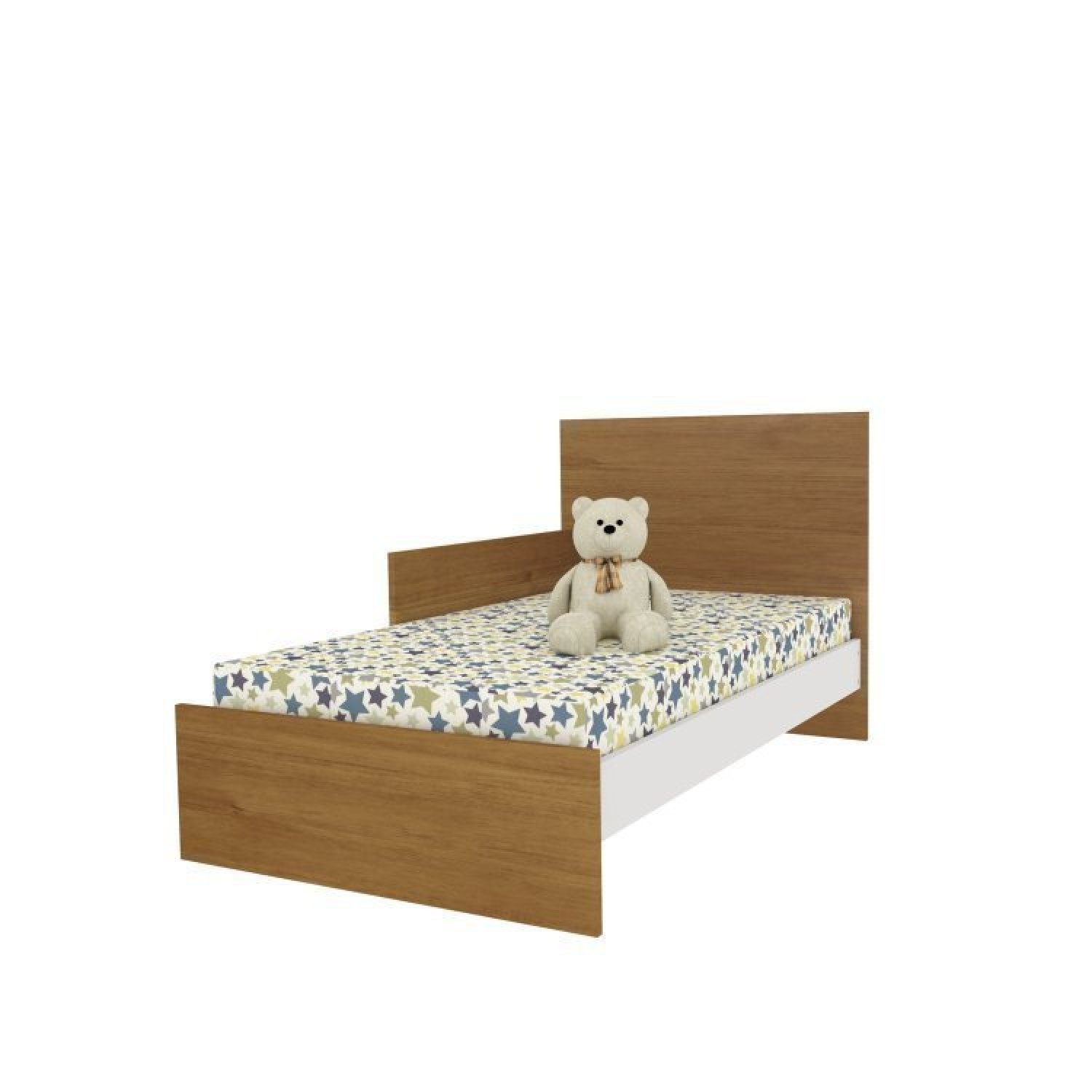 Quarto de Bebê Completo Guarda Roupa Zelandia 4 Portas com Berço e Cômoda Espresso Móveis - 8
