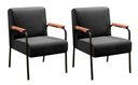 Ver imagem 1 de Kit 2 Poltronas Jade Cor:Veludo Preto 410