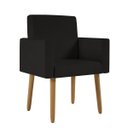 Ver imagem 4 de Kit 02 Poltronas Decorativa Sala Oferta - Balaqui Decor Cor:preto