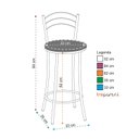 Ver imagem 2 de Kit 2 Banquetas Cromadas BC26-B E522