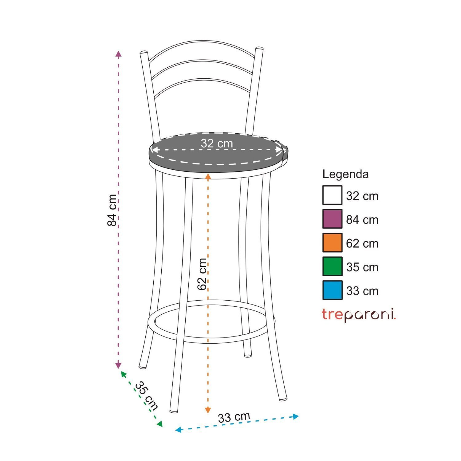 Kit 2 Banquetas Cromadas BC26-B E522 - 2