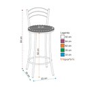 Ver imagem 2 de Kit 2 Banquetas Cromadas BC26-B E522