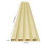 Painel Decorativo Ripado de Pvc Barra de 270cm Azn - Bege - 4