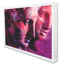 Ver imagem 1 de Quadro Decorativo Caixa Grego Abstrato Moderno Tacolado Moldura Caixa 3cm Madeira sem Vidro 30 X 40c