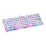 Teclado Motospeed K87S Branco RGB Branco Switch Vermelho - 1