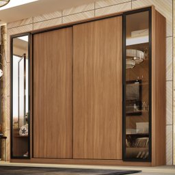 Guarda Roupa Casal com Reflecta 4 Portas 4 Gavetas Laredo - 2