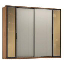 Guarda Roupa Casal com Reflecta 4 Portas 4 Gavetas Laredo - 4