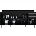 Ver imagem 3 de Balcão Gabinete para Cozinha com Tampo 180cm Moss M05 Preto - Inoviza
