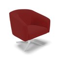 Ver imagem 2 de Poltrona Sala Decorativa Stella Base Giratória Cromada Veludo D03 - D’Rossi