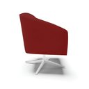 Ver imagem 5 de Poltrona Sala Decorativa Stella Base Giratória Cromada Veludo D03 - D’Rossi