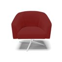 Ver imagem 4 de Poltrona Sala Decorativa Stella Base Giratória Cromada Veludo D03 - D’Rossi
