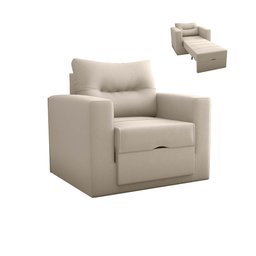 Poltrona Cama Soraia Super Confortável para Sala e Recepção:bege - 1