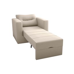 Poltrona Cama Soraia Super Confortável para Sala e Recepção:bege - 4