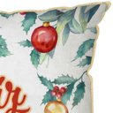 Ver imagem 2 de Capa para Almofada Natalina 43x43cm Feliz Natal com Enfeites Belchior Uniq