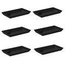 Ver imagem 1 de Kit 6 Pratos para Sushi Comida Japonesa Oriental com Porta Shoyu Preto Uno Coza