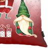Capa para Almofada Natalina 43x43cm Papai Noel, Gnomos e Presentes Belchior Uniq - 3
