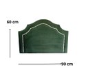 Ver imagem 2 de Cabeceira Cama Box Provençal Solteiro Verde Menta com Tachas