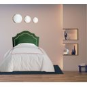 Ver imagem 1 de Cabeceira Cama Box Provençal Solteiro Verde Menta com Tachas