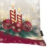 Capa para Almofada Natalina 43x43cm Vela com Enfeites e Arabescos Belchior Uniq - 3