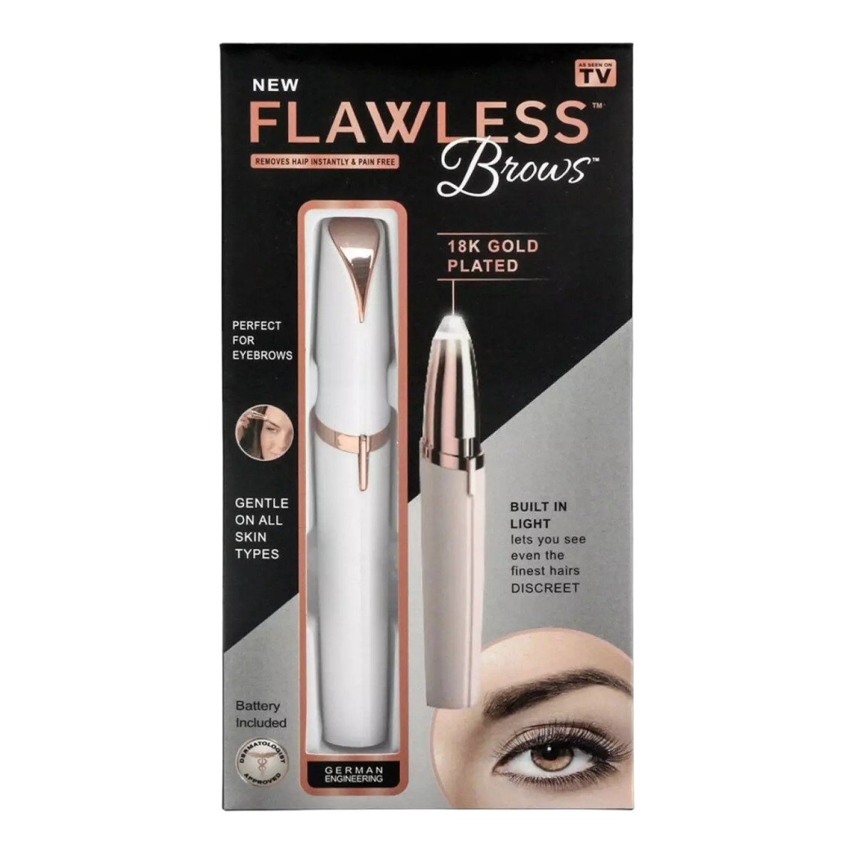 Depilador Indolor para Sobrancelhas Recarregável Flawless Brows