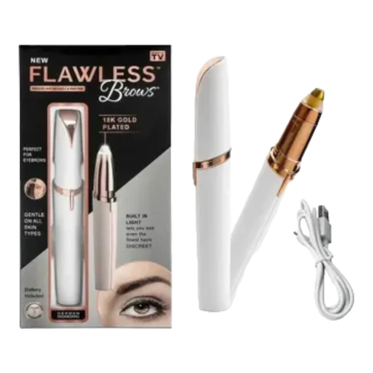 Depilador Indolor para Sobrancelhas Recarregável Flawless Brows - 2