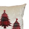 Capa para Almofada Natalina ÁRvore de Natal com Guizo Aplicado e Bordado 43x43cm Belchior Uniq - 3