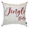 Capa para Almofada Natalina Jingle Bells com Guizo 43x43cm Belchior Uniq - 1