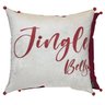 Capa para Almofada Natalina Jingle Bells com Guizo 43x43cm Belchior Uniq - 6
