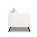 Ver imagem 2 de Sofá Living 2 Lugares com Pés de Ferro Almofadas Soltas 200cm Saiph Bouclê Off White