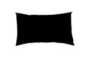 Ver imagem 1 de Almofada Baguete Retangular 30x50 Happy Line Decorativa de Oxford Barato Envio Rápido - Preto