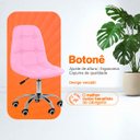 Ver imagem 3 de Kit 4 Cadeiras Office Botonê Giratória Ergonômica para Escritório Rosa