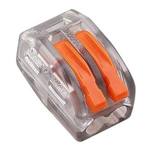 Kit Conector Emenda Rápida Alavanca Borne 2 Fios - 25 Peças