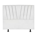 Ver imagem 1 de Cabeceira Estofada Cama Casal Queen Size 160 Cm Ariel Corino Branco